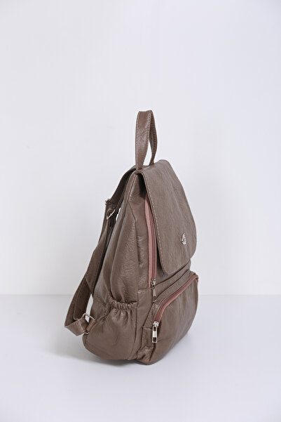 change time Casual Backpack with Front Flap Pocket and Zipper, 4 Compartments Width:31 cm Length:40Cm Bottom:8Cm