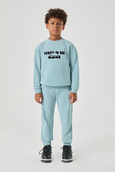 Nebbati BG Store Boy's Blue Tracksuit Top