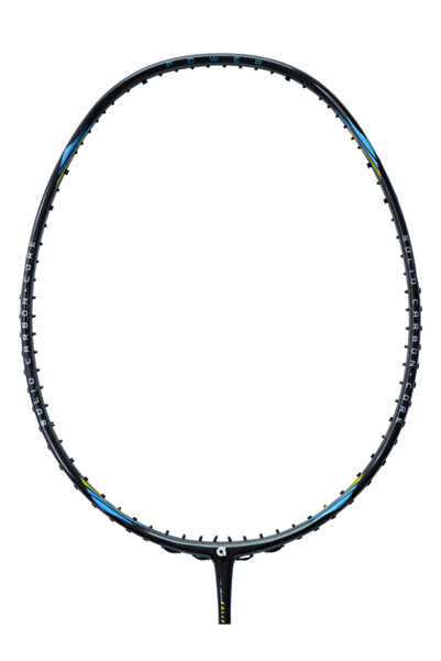 Apacs مضرب تنس الريشة ذو رأس قوي منسوج، لون أسود