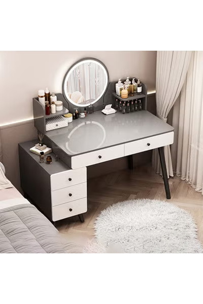 KEKE Multifunctional Makeup Vanity Dressing Table with Drawers 95 CM