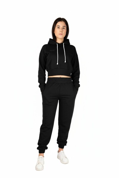 celevri Slim-fit tracksuit with hood, made of 100% Premium Cotton, for women