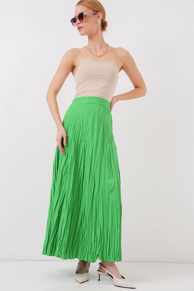Hiccup Bdart Lined Textured Maxi Skirt