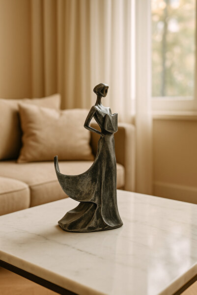 GenelTedarik Özel Tasarım Kadın Şaraplık Şişelik Polyester Biblo Ev Aksesuarları