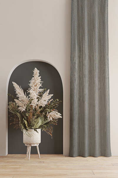 ASDİVA Cortina de fundal din jacquard, cu șnur, extrafor, cu o singură aripă,...