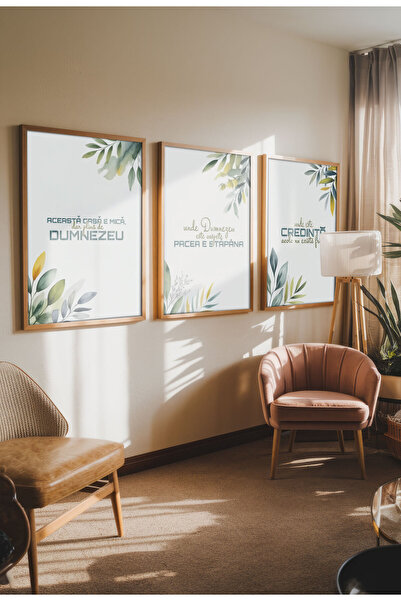 21mxm Unframed Romanian Religious Canvas Poster - Digital Print - This house is small