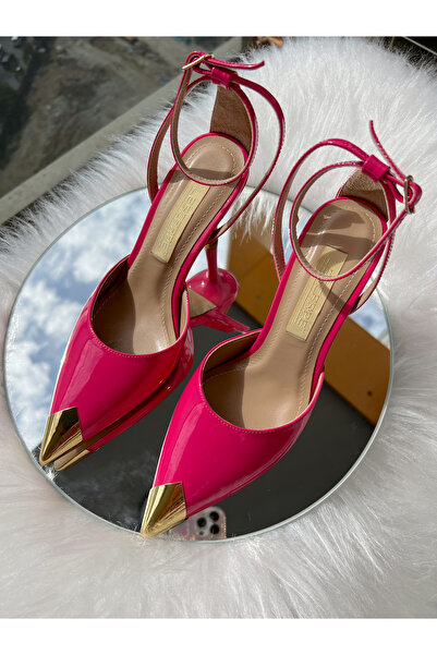 labor Selection Pointed Toe Patent Leather Stiletto Heel 10 cm