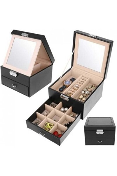 Beautylushh Jewelry box with drawer and key