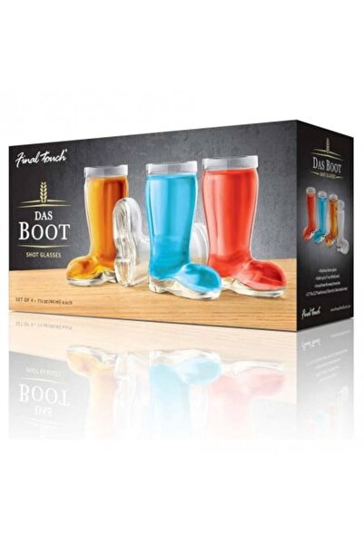 MIKAMAX Set of 4 Boot-Shaped Shot Glasses