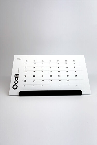 Munu Note Munucal IRON H - 2026 Masa Takvimi 12 Yaprak Minimalist Tasarım