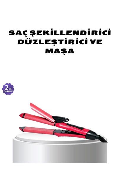 AyrStore Dereceli Seramik Saç Düzleştirici – 5 Isı Seviyesi, 200°C Maksimum Sıcaklık