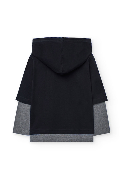 Boboli Boy's Embossed Printed Sweatshirt