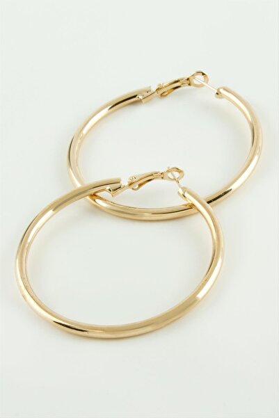 ZERO LAND Nrtmsa Metal Hoop Earrings 3 (165556) Cm-Silver Color