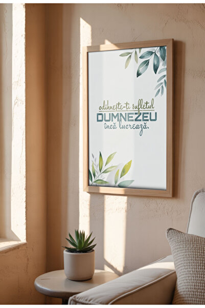 21mxm Unframed Romanian Religious Canvas Poster - Digital Print - God is still at work