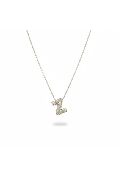 Butik Zirkon Taşlı Z Harfli Kolye