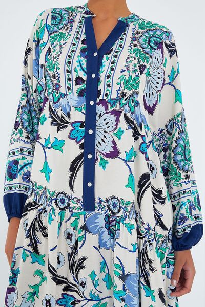 Hiccup Bdart Lined V-Neck Maxi Dress