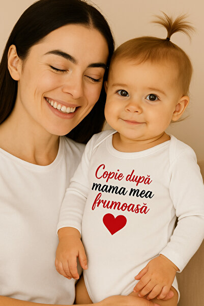 OEM Body bebe, cu mesajul Copie după mama mea frumoasă, Tipo-Art