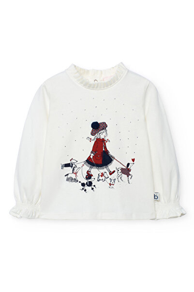Boboli Girls Animals Printed Blouse