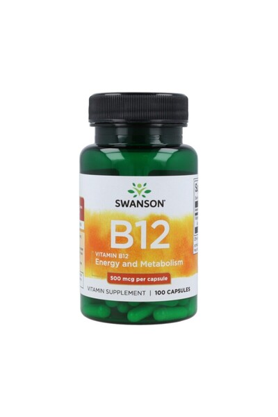 SWANSON Vitamin B12 500mcg 30 Capsule,