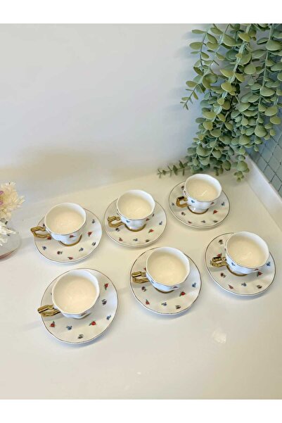 BUCOLIC Vintage Garden - Set of 6 Floral Patterned Cups