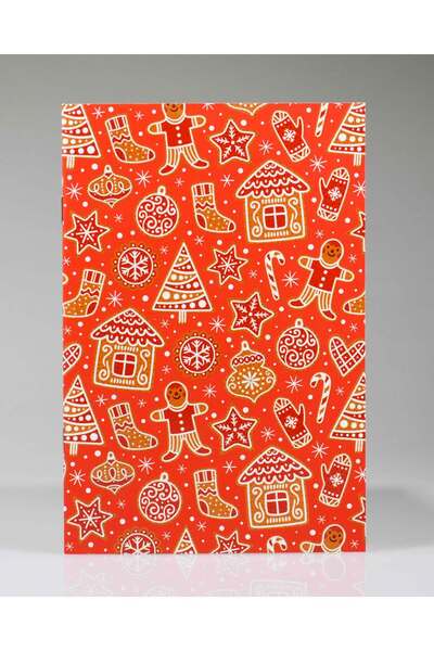 4nio New Year's Patterned 4-Piece Notebook Set