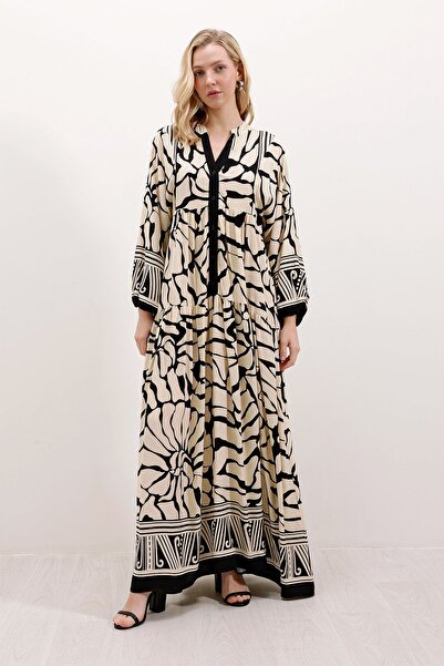 Hiccup Bdart Lined V-Neck Maxi Dress