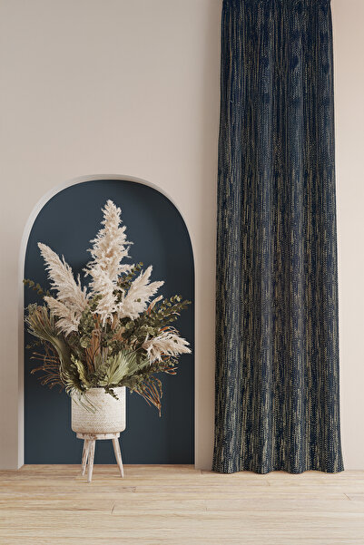 ASDİVA Cortina din jacquard cu șnur, extrafor, cu o singură aripă, fără pliur...