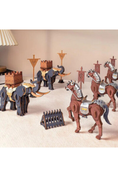 ROKR Warrior Elephant 3D Wooden Puzzle