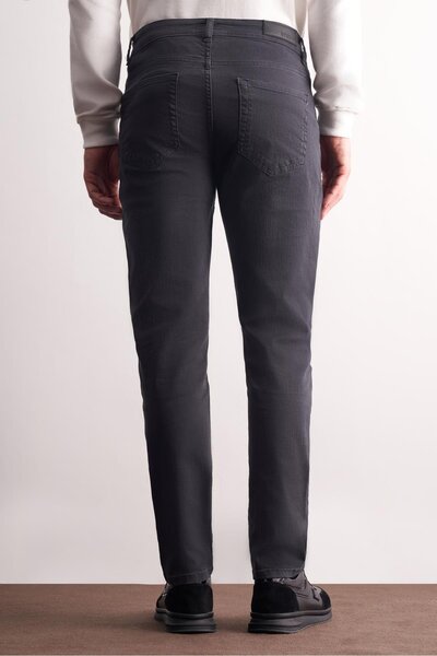 İmza Anthracite 5 Pocket Casual Slim Fit Cotton 5 Pocket Trousers 1003255318