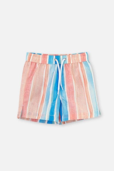 Dagi Blue-Salmon Micro Boys' Shorts