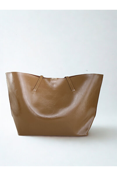 yako Sasha Women's Shoulder Bag – Large Volume, Internal Compartment with Zipper, High-Quality Faux Leather (50×30×15 cm)