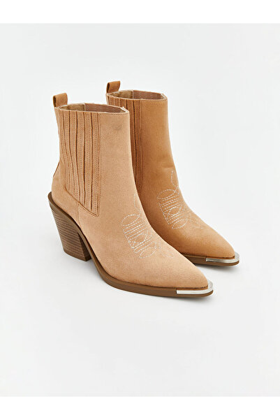 LC Waikiki Beige Suede Look Women's Boots