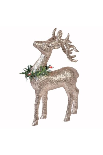 OEM Ren decorativ de Crăciun lucios, 22 cm
