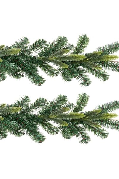 OEM Ghirlandă decorativă verde de Crăciun, 2,7 m x 10 cm