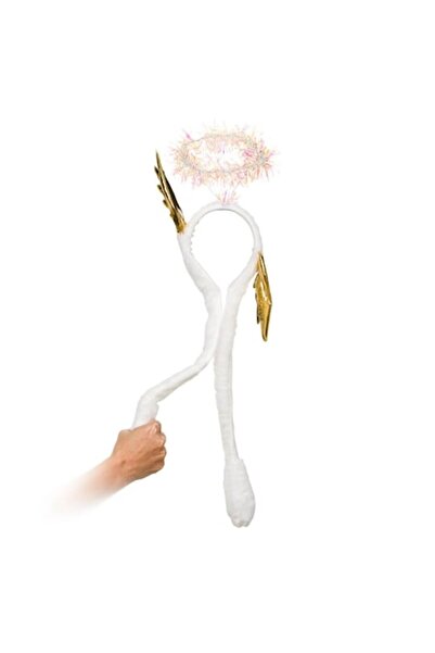 OEM Bentiță de înger cu aripi și halou mobil, beteală holografică (Crăciun)