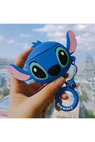 Dmay Apple AirPods Pro 3. Nesil (2025) Compatible Figured Silicone Case with Keychain Case