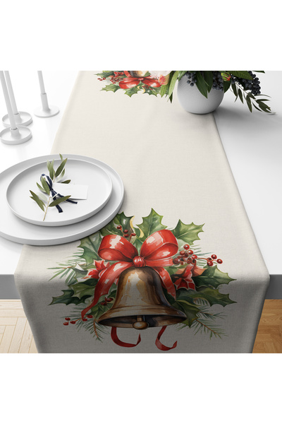 Filamente Digital Printed Runner - New Year / Christmas Patterned - 140X40 cm