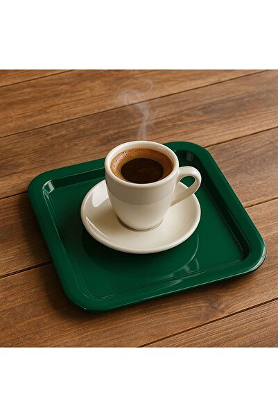 The fabrication Renkli Kırılmaz Plastik Kare Düz Kahve & Çay & Tatlı Sunum Te...