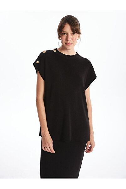 LC Waikiki Black Crew Neck Women's Knitwear Sweater