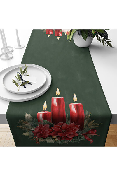 Filamente Digital Printed Runner - New Year / Christmas Patterned - 140X40 cm