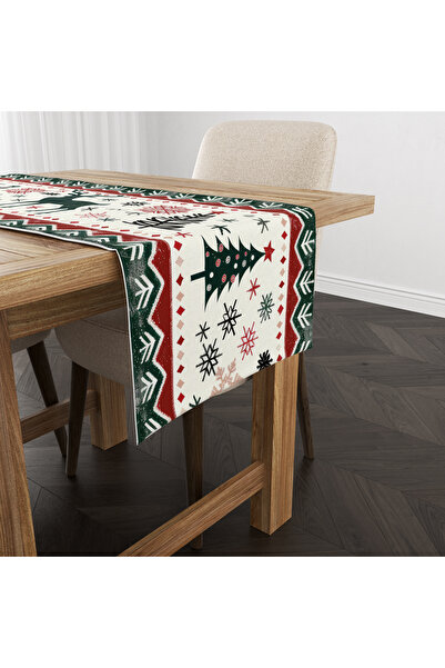 Filamente Digital Printed Runner - New Year / Christmas Patterned - 140X40 cm