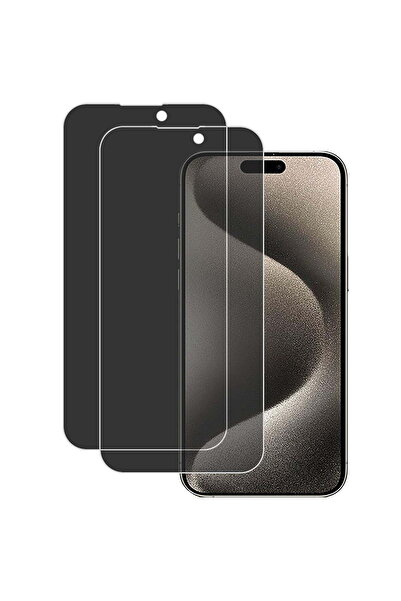 HYX 2-Pack Privacy Hydrogel Screen Protector for iPhone 15 Plus / 15 Pro Max (Clear)