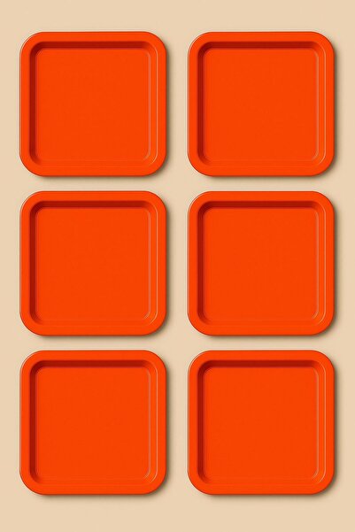 The fabrication 6-Piece Colorful Unbreakable Plastic Square Flat Coffee & Tea...