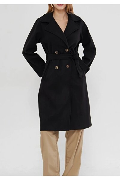 Kafthan Button Detailed Cashmere Coat