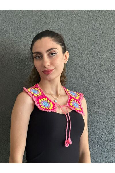Gönülden Tasarım Hand Knitted Motif Women's Shirt Clothing Accessory Collar
