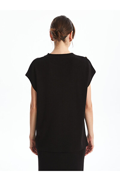 LC Waikiki Black Crew Neck Women's Knitwear Sweater