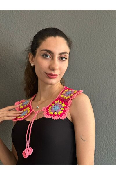Gönülden Tasarım Hand Knitted Motif Women's Shirt Clothing Accessory Collar