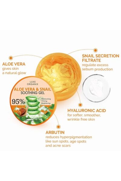 LUXE ORGANIX Aloe Vera & Snail Soothing Gel