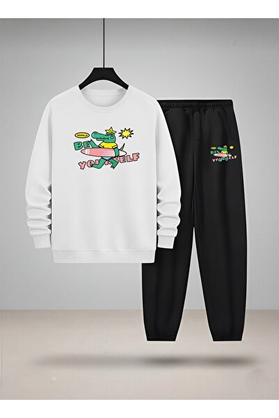 LORVEX Детска суитшърт - Комплект спортен екип с велосипедна яка SURFER CROCO...