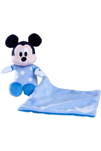 Disney Plush toy, Mickey Mouse 20CM + blanket 15CM and phosphorescent stars, with Sticker