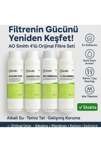 A.O. Smith Ao Smith Frezya Filtre Tam Takımı (1-2-3-4)